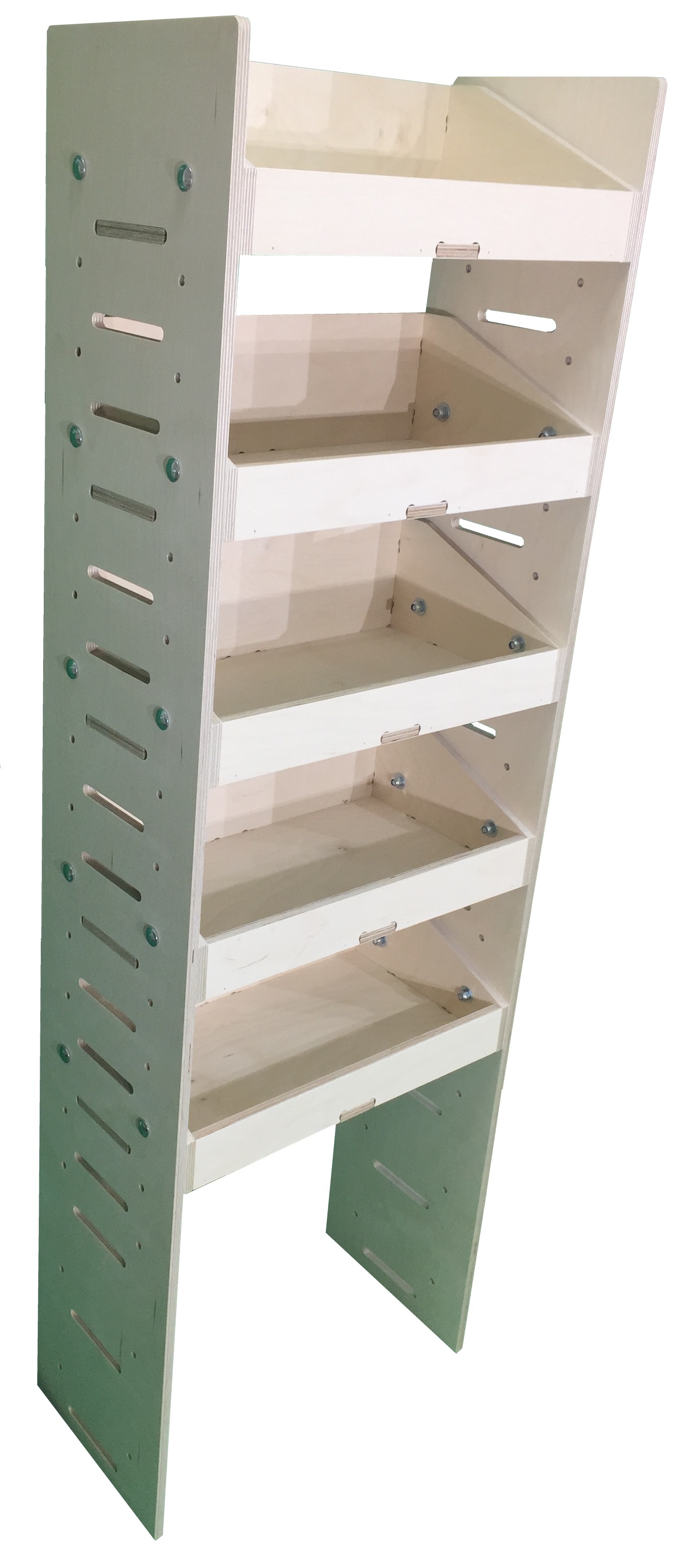 Van Plywood Shelving and Racking Storage System 1537mm(H) x 500mm(W) x 269mm(D) - BVR1550265