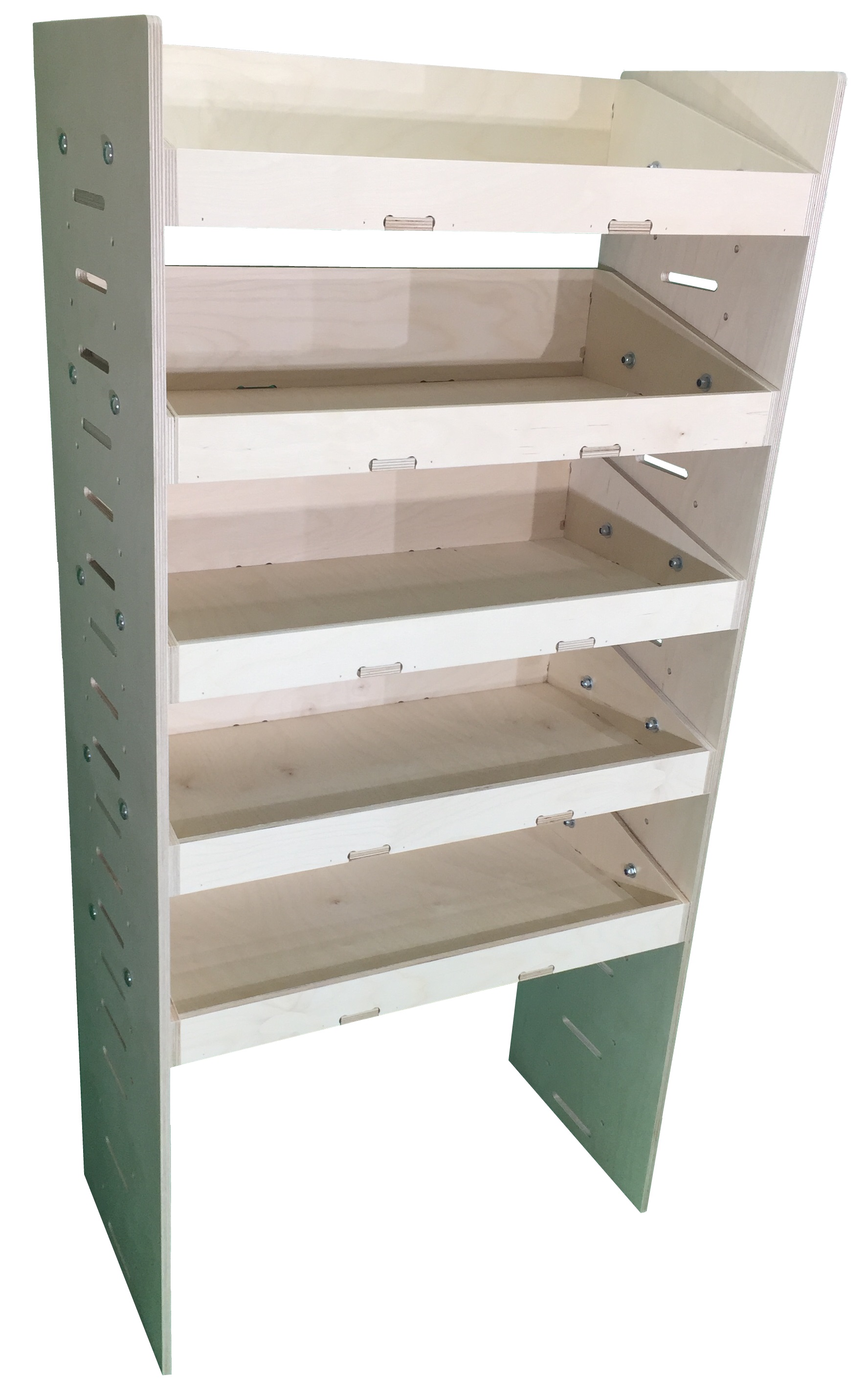 Van Plywood Shelving and Racking Storage System 1537mm(H) x 750mm(W) x 384mm(D) - BVR1575385